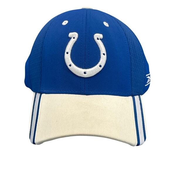 Indianapolis Colts Reebok Official NFL Hat Men One Size Blue Strap Cap Football - Picture 1 of 6